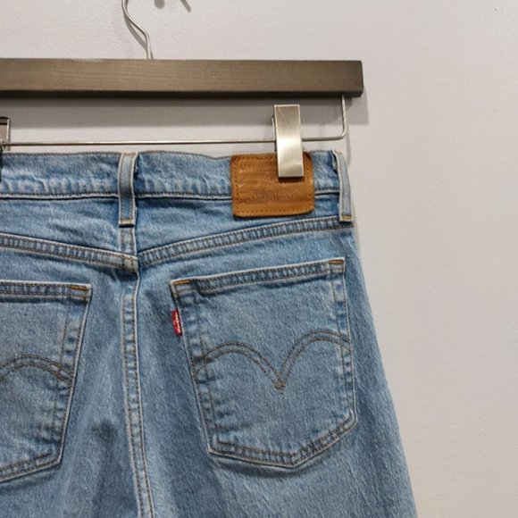 Levis Wedgie Straight Premium Denim Jive Indigo - Picture 7 of 9